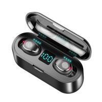 2020 LED Light Display BT 5.0 Game Earphones True Wireless Earbuds 9D Stereo Surround Sound Headset Touch In Ear TWS